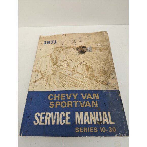 Chevy Van Sport Van Service Manual Series 10-30 1971 ST 140-71 - Picture 2 of 10